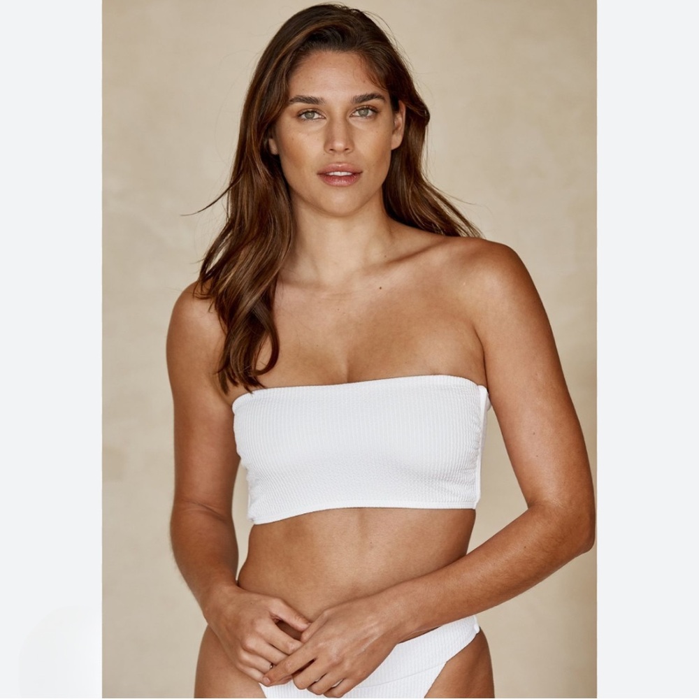 Monday Swimwear Bora Bora Bandeau Top - White